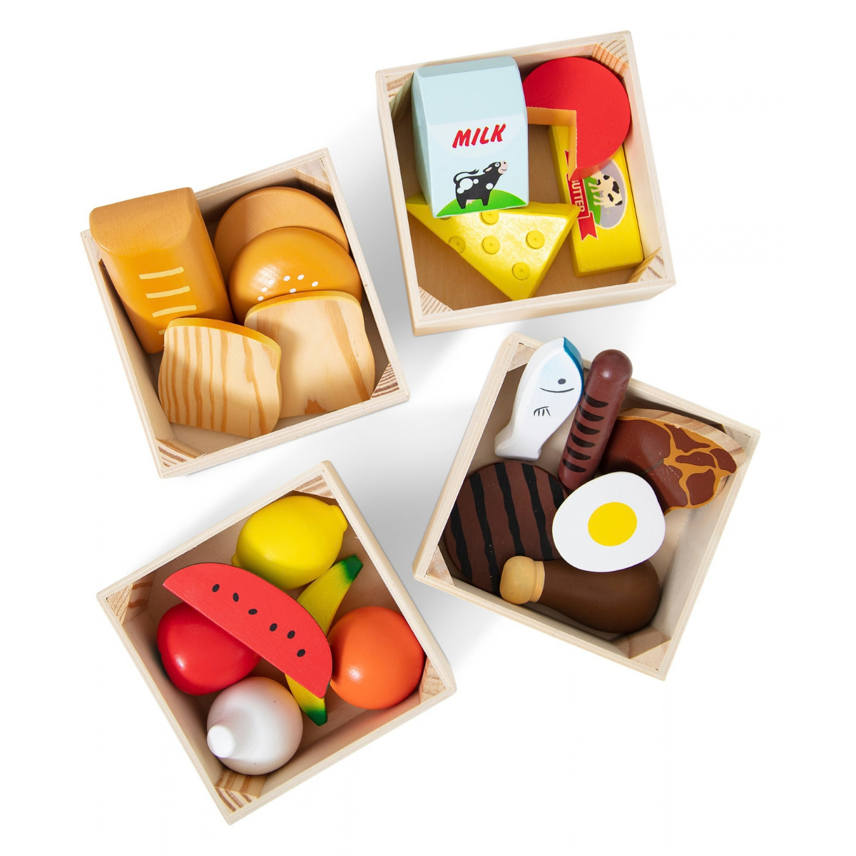 Melissa & Doug Food Groups - Wooden Play Food (6074866)
