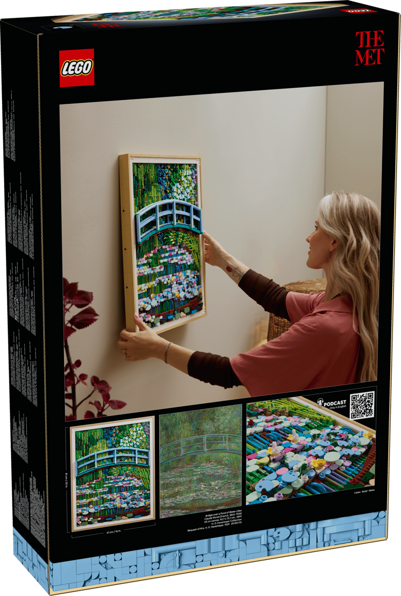 Lego Art Claude Monet – Bridge over a Pond of Water Lilies 31220