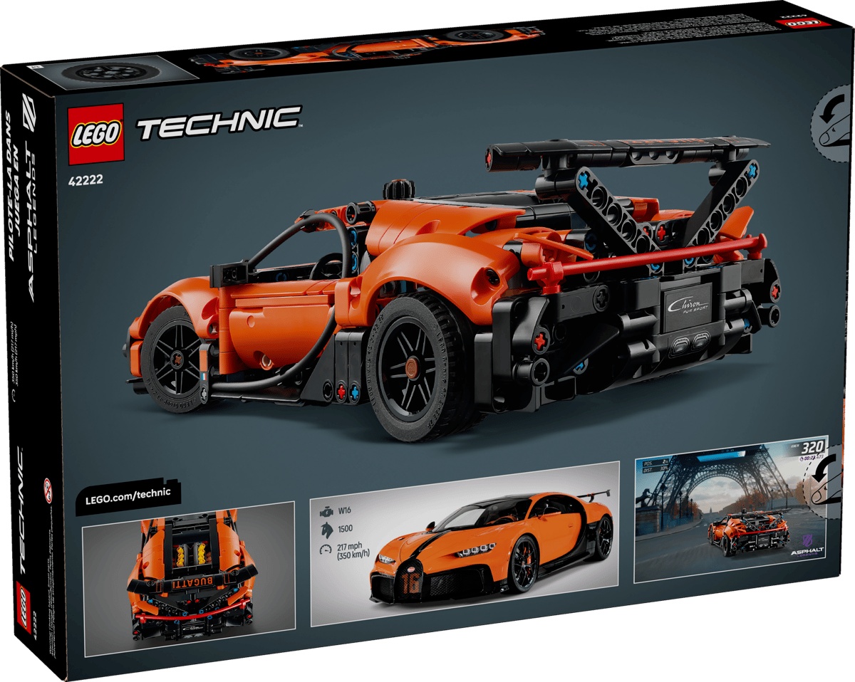 Lego Technic Bugatti Chiron Pur Sport Hypercar 42222