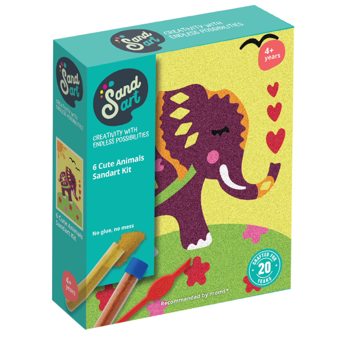 SandArt Six Pack Cute Animals
