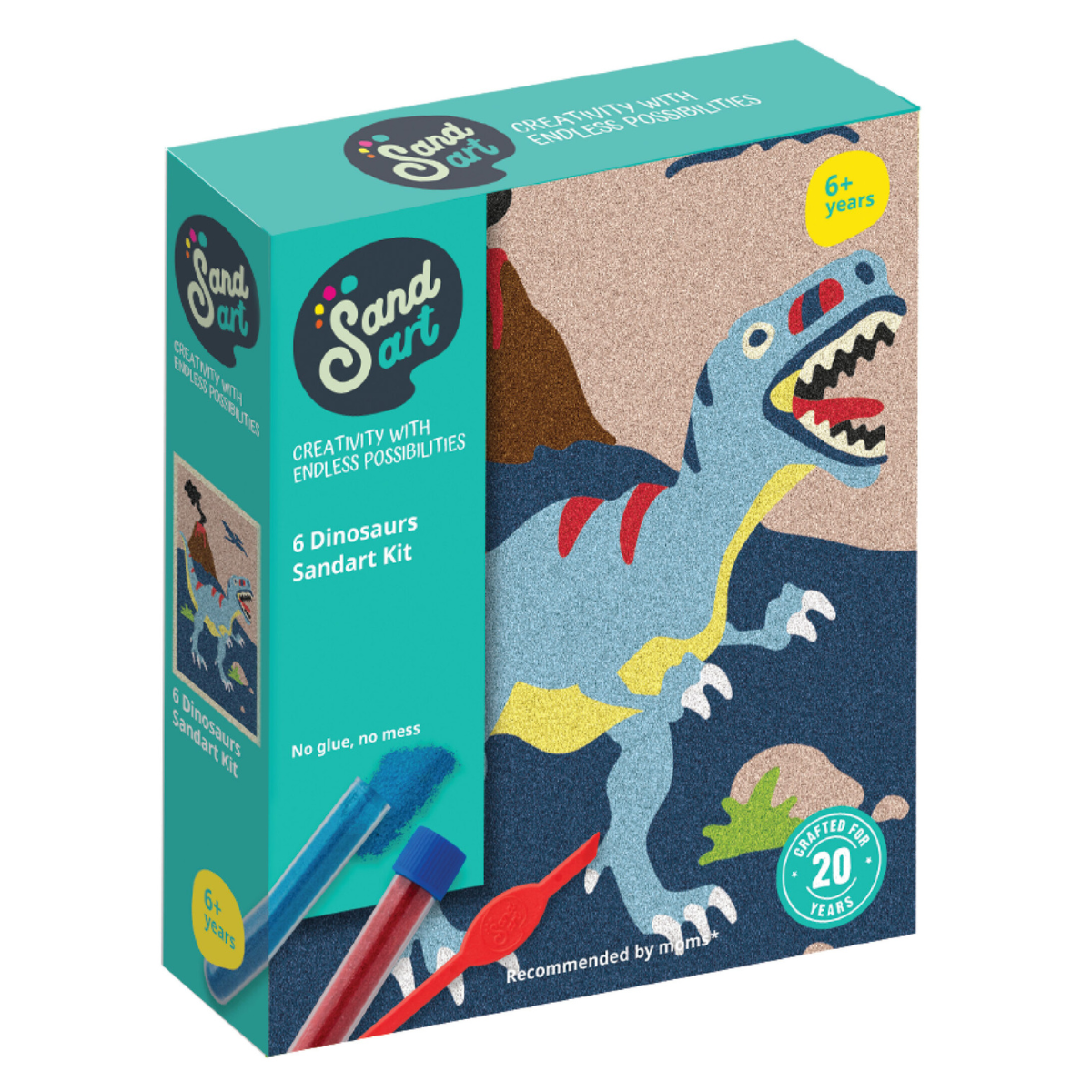 SandArt Six Pack Dinosaurs & Dragons
