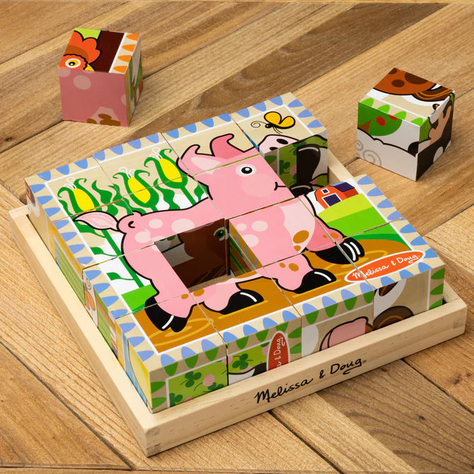Melissa & Doug Farm Cube Puzzle - 16 Pieces 6073104