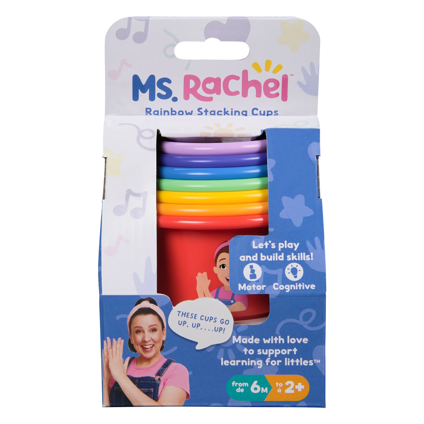 Ms Rachel Rainbow Stacking Cups 6073617