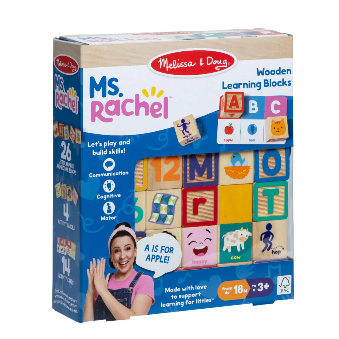 Ms Rachel Wooden Learning Blocks 50357