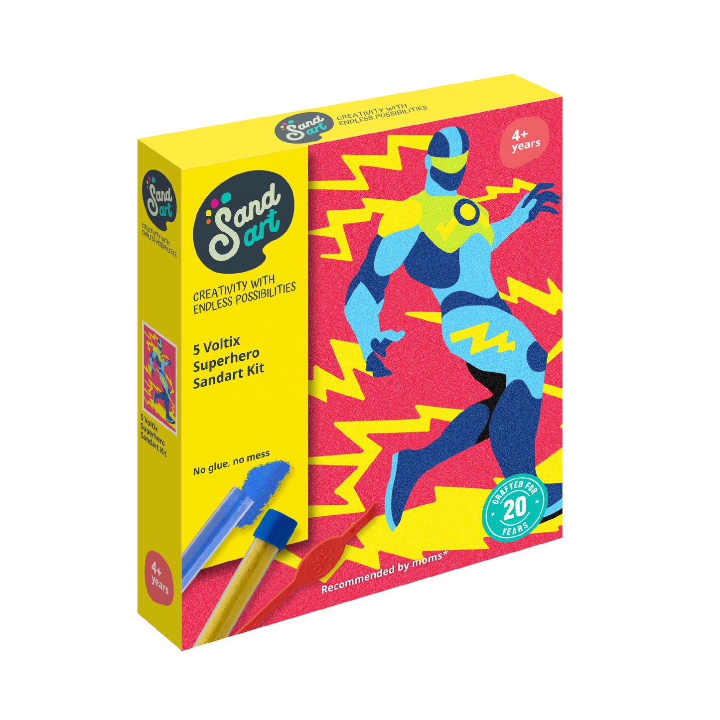 SandArt Neon Superhero Voltix