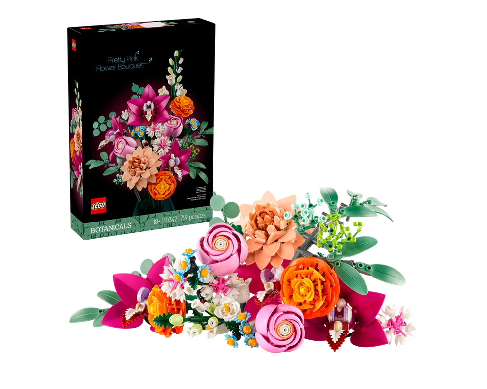 Lego Botanicals Pretty Pink Flower Bouquet (10342)