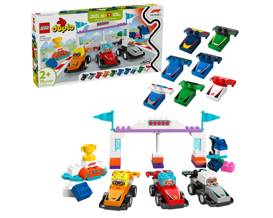 Lego Duplo F1 Team Race Cars & Drivers 10445