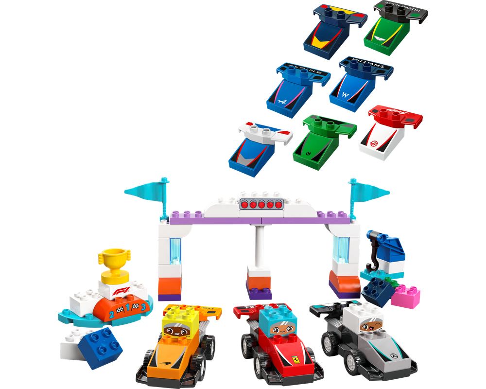 Lego Duplo F1 Team Race Cars & Drivers 10445