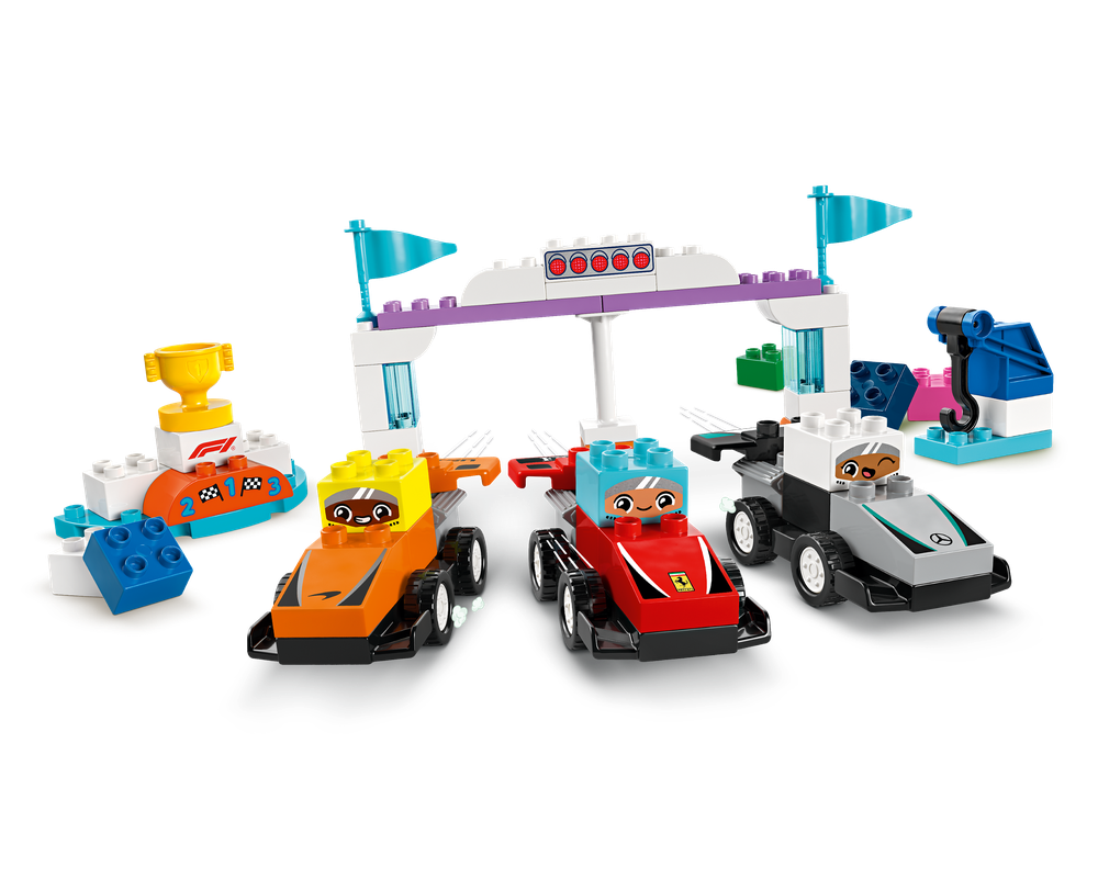 Lego Duplo F1 Team Race Cars & Drivers 10445