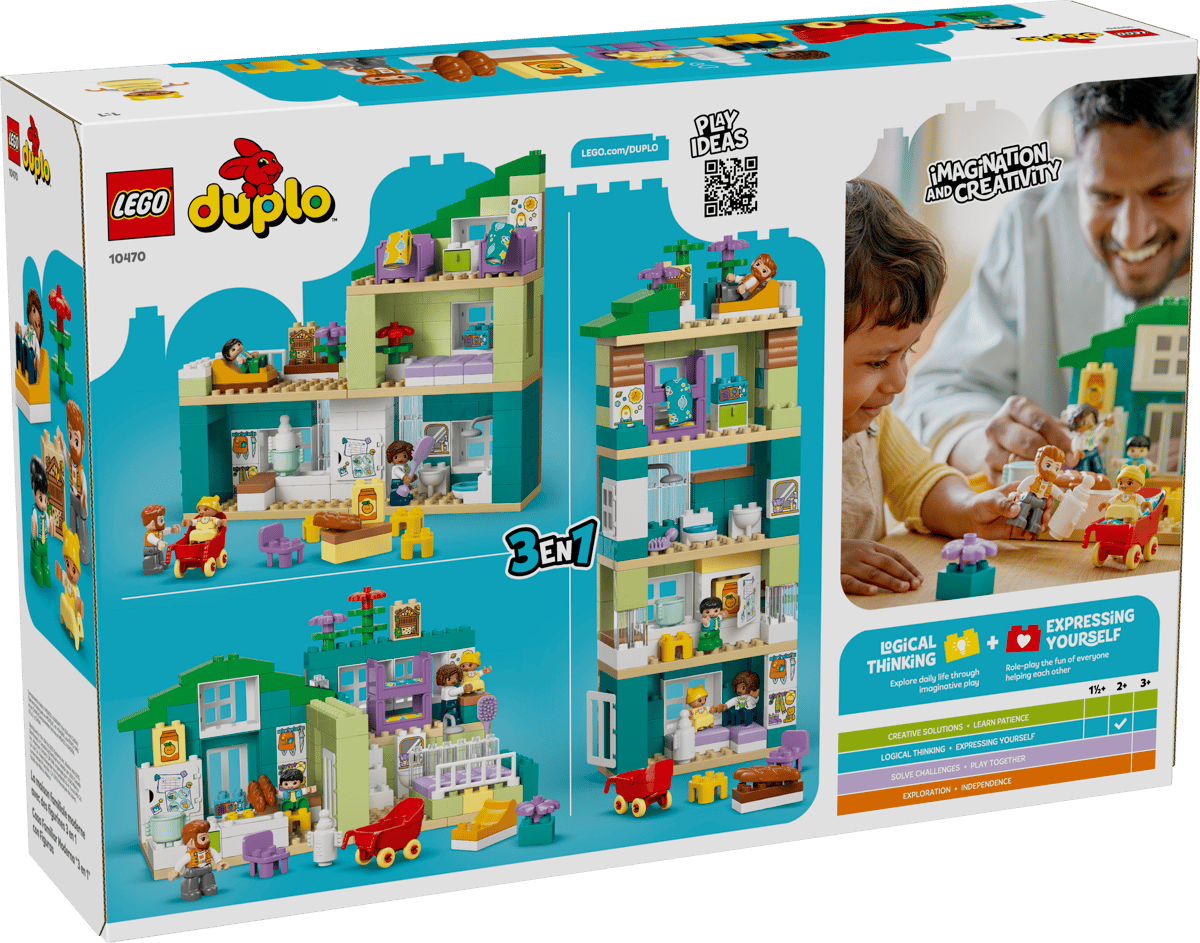 Lego Duplo 3 in 1 Modern Family House with Figures 10470