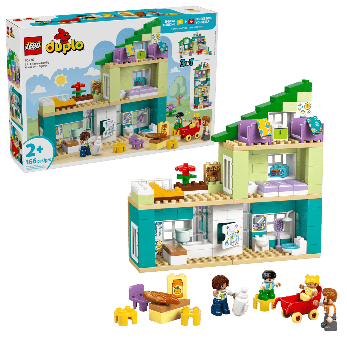 Lego Duplo 3 in 1 Modern Family House with Figures 10470