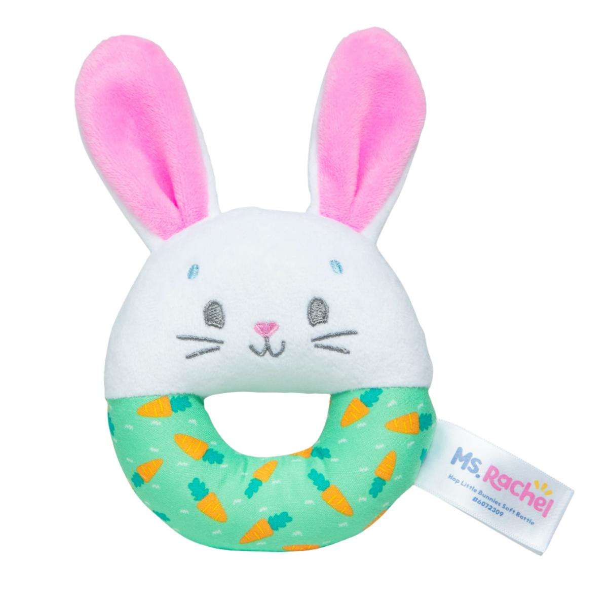 Melissa & Doug Ms. Rachel Hop Little Bunnies Soft Rattle (6072309)