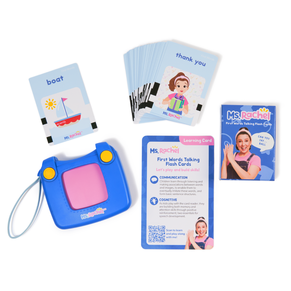 Melissa & Doug Ms. Rachel First Words Talking Flash Cards (6073247)