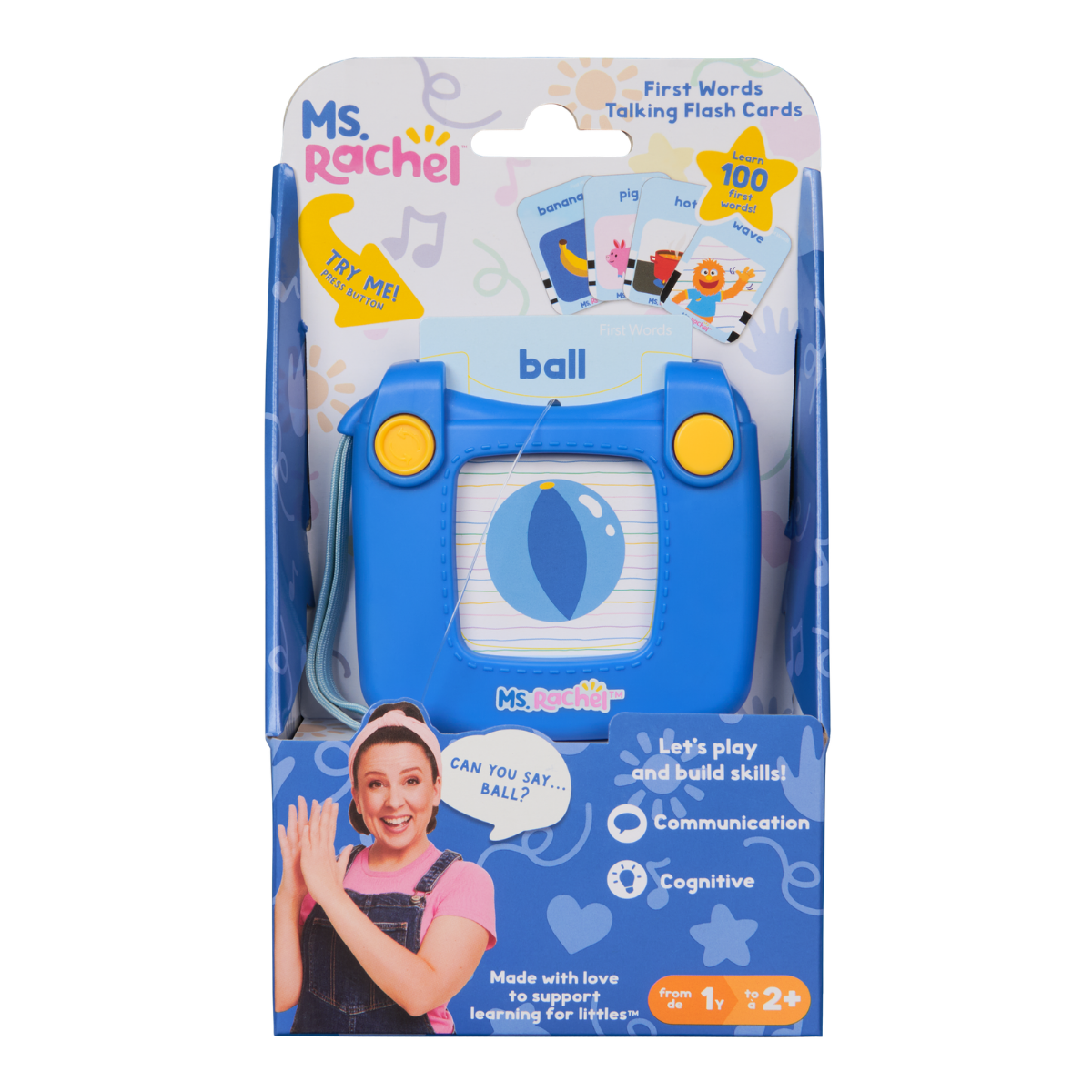 Melissa & Doug Ms. Rachel First Words Talking Flash Cards (6073247)