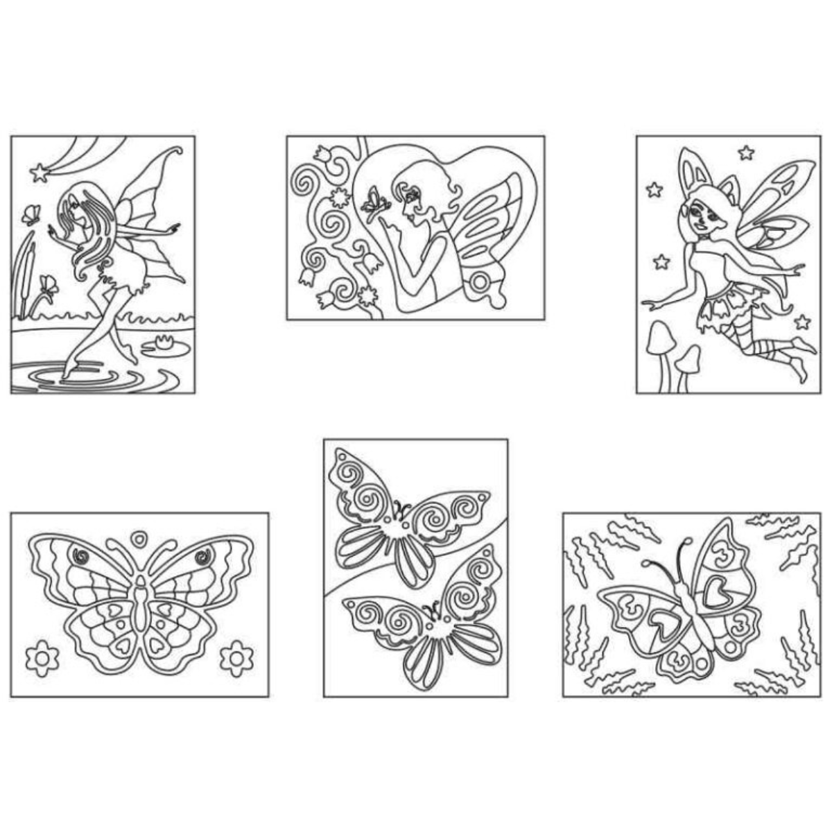 SandArt Six Pack Fairies & Butterflies