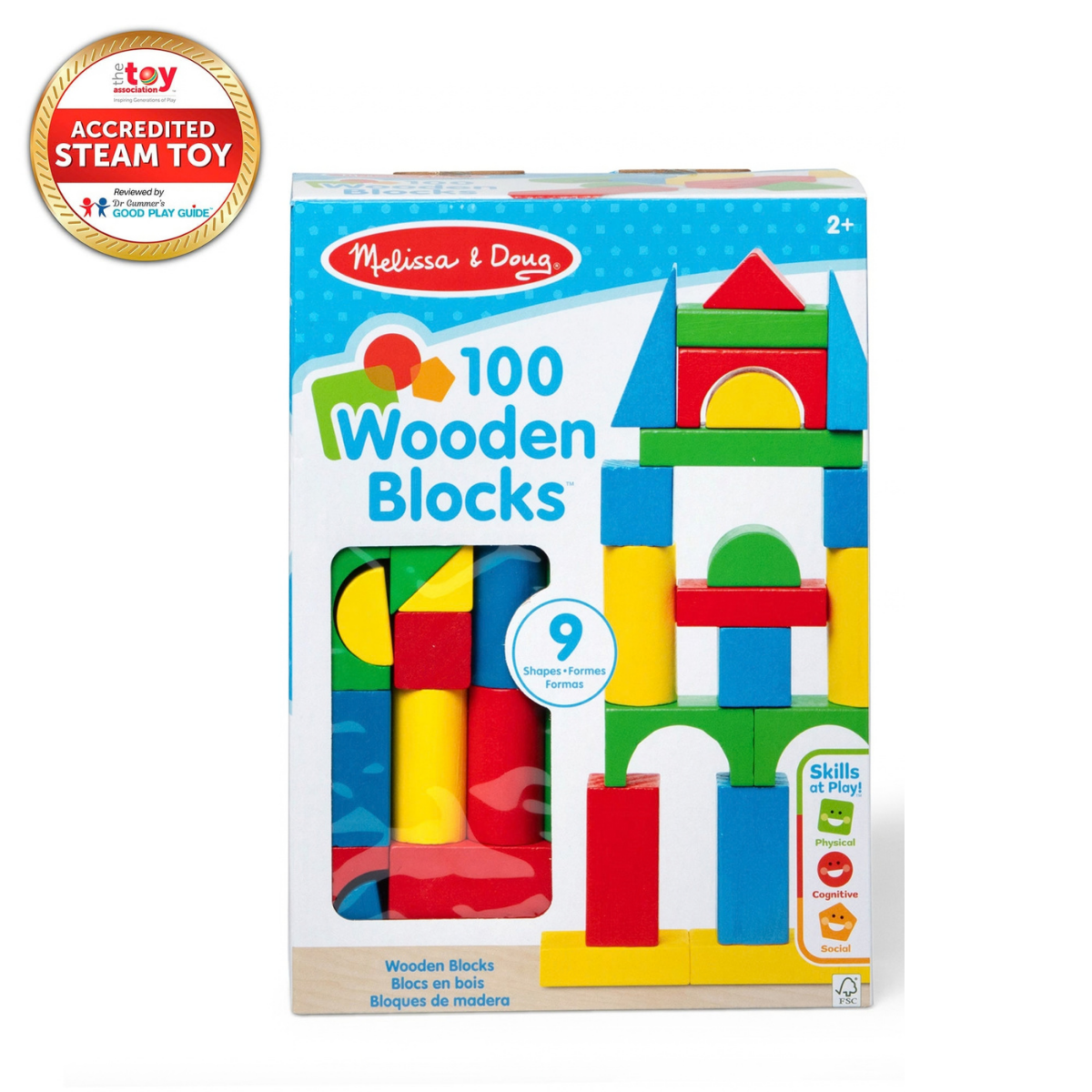 Melissa & Doug 100-Piece Wood Block Set (6073056)