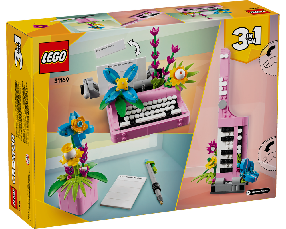 Lego 31169 Typewriter with Flowers