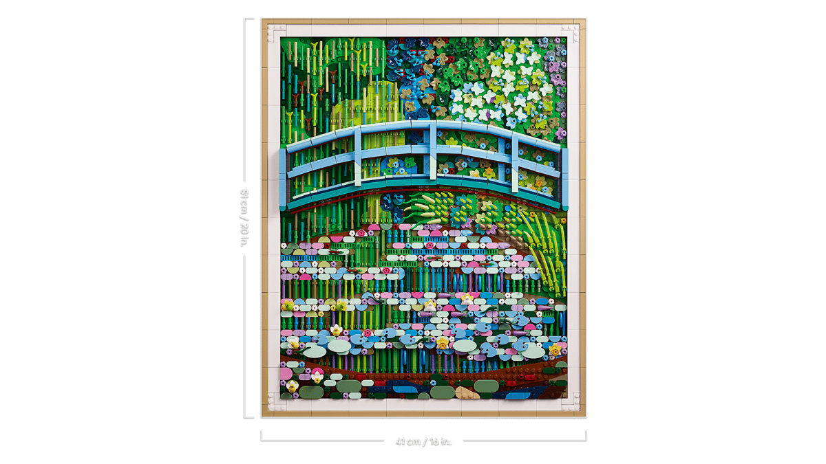 Lego Art Claude Monet – Bridge over a Pond of Water Lilies 31220