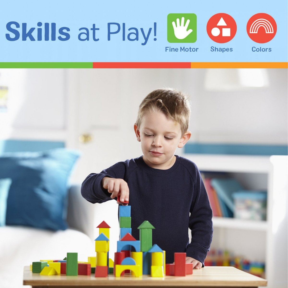 Melissa & Doug 100-Piece Wood Block Set (6073056)