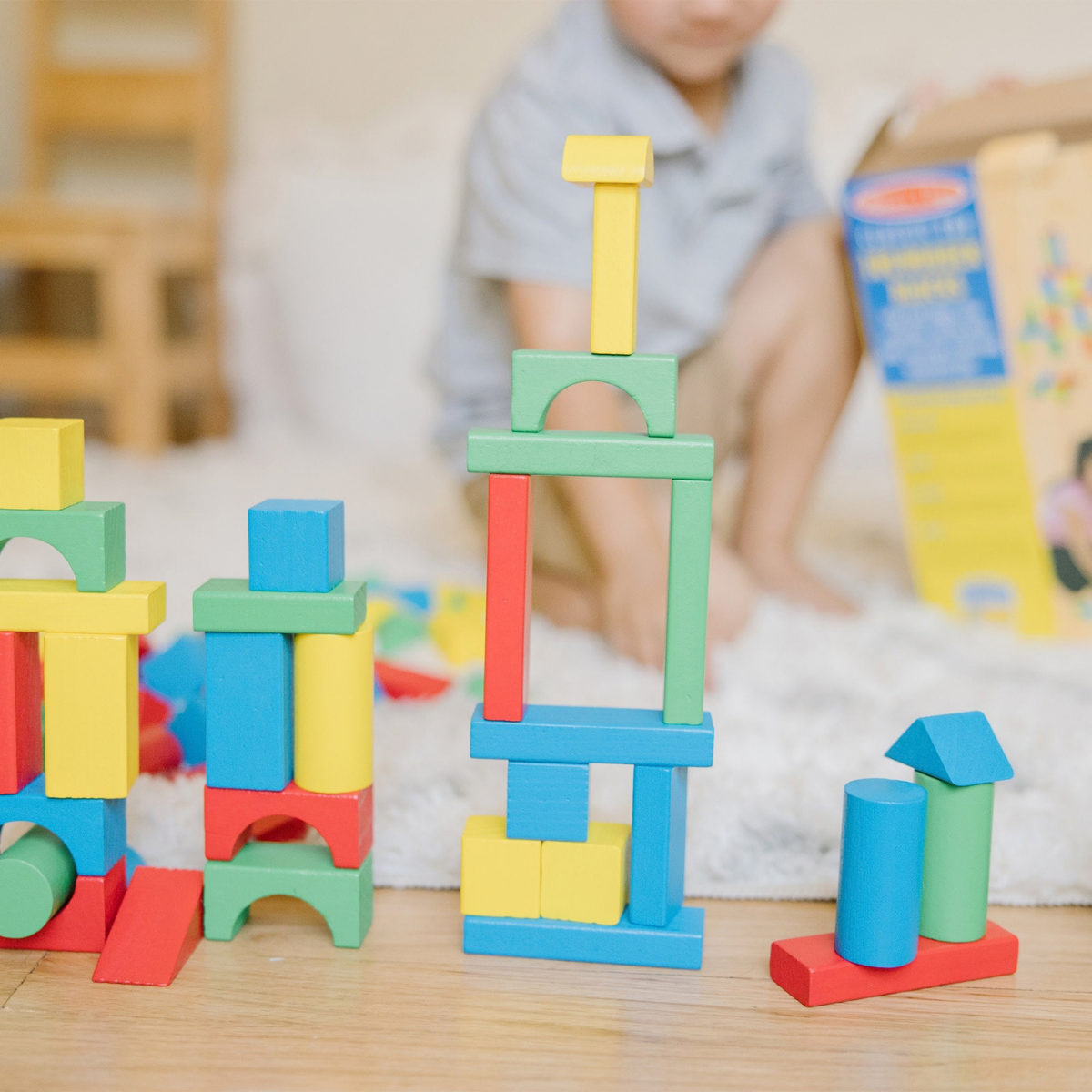 Melissa & Doug 100-Piece Wood Block Set (6073056)