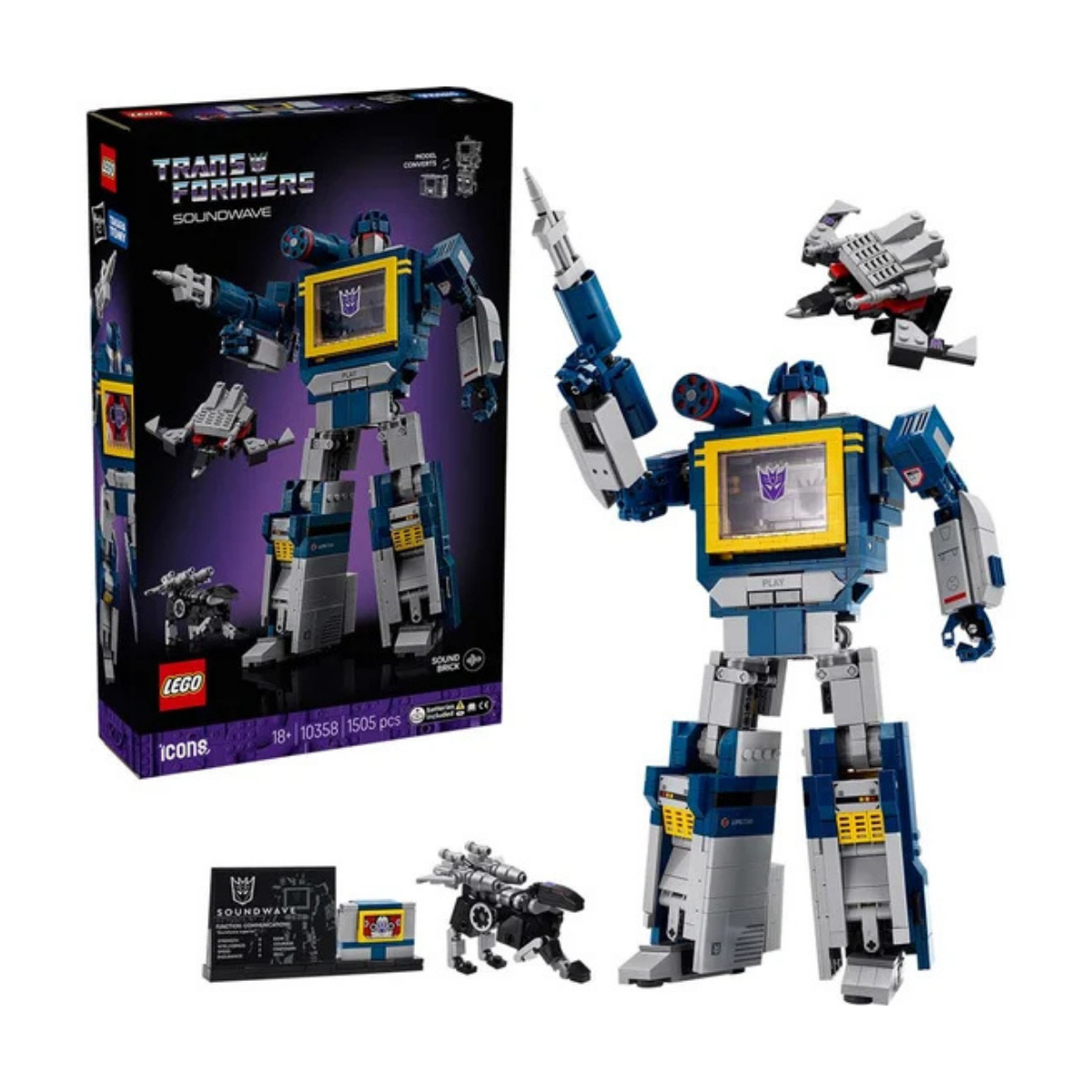 Lego Icons Transformers: Soundwave (10358)