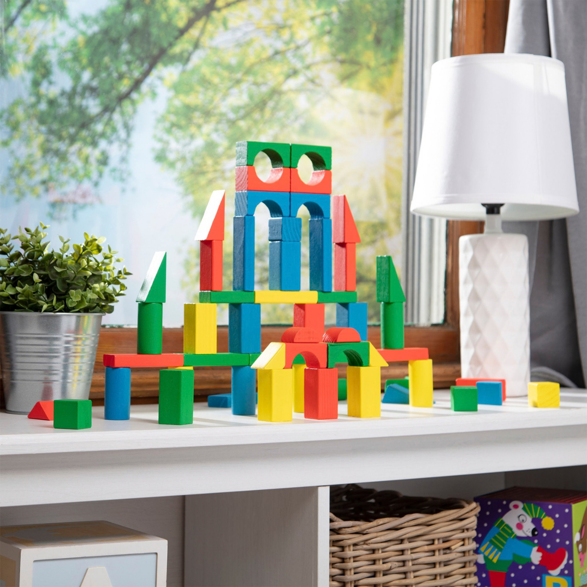 Melissa & Doug 100-Piece Wood Block Set (6073056)