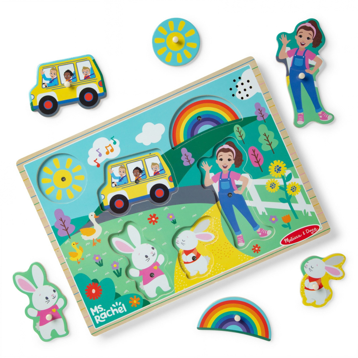 Melissa & Doug Ms. Rachel Wooden Song Puzzle (50355)