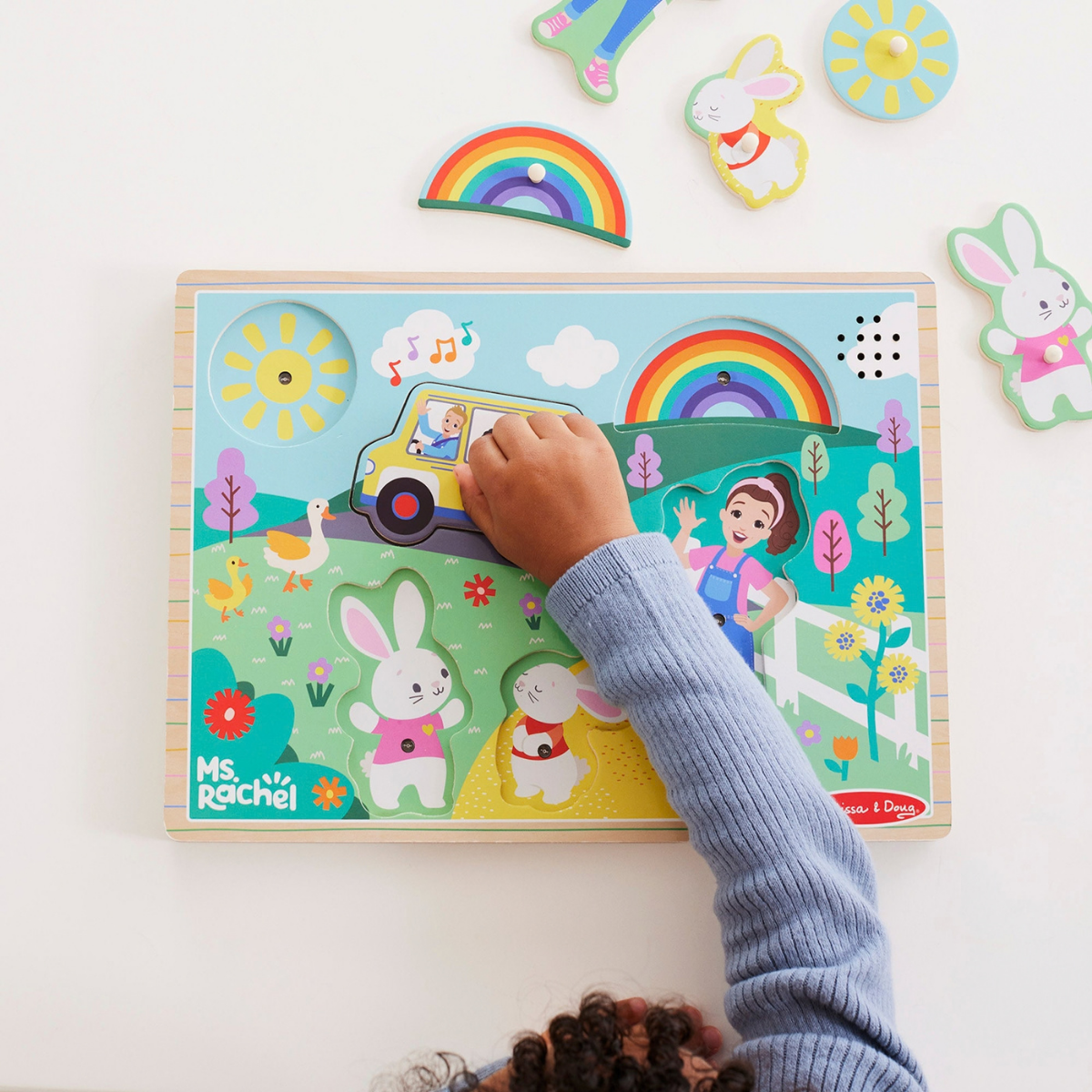 Melissa & Doug Ms. Rachel Wooden Song Puzzle (50355)