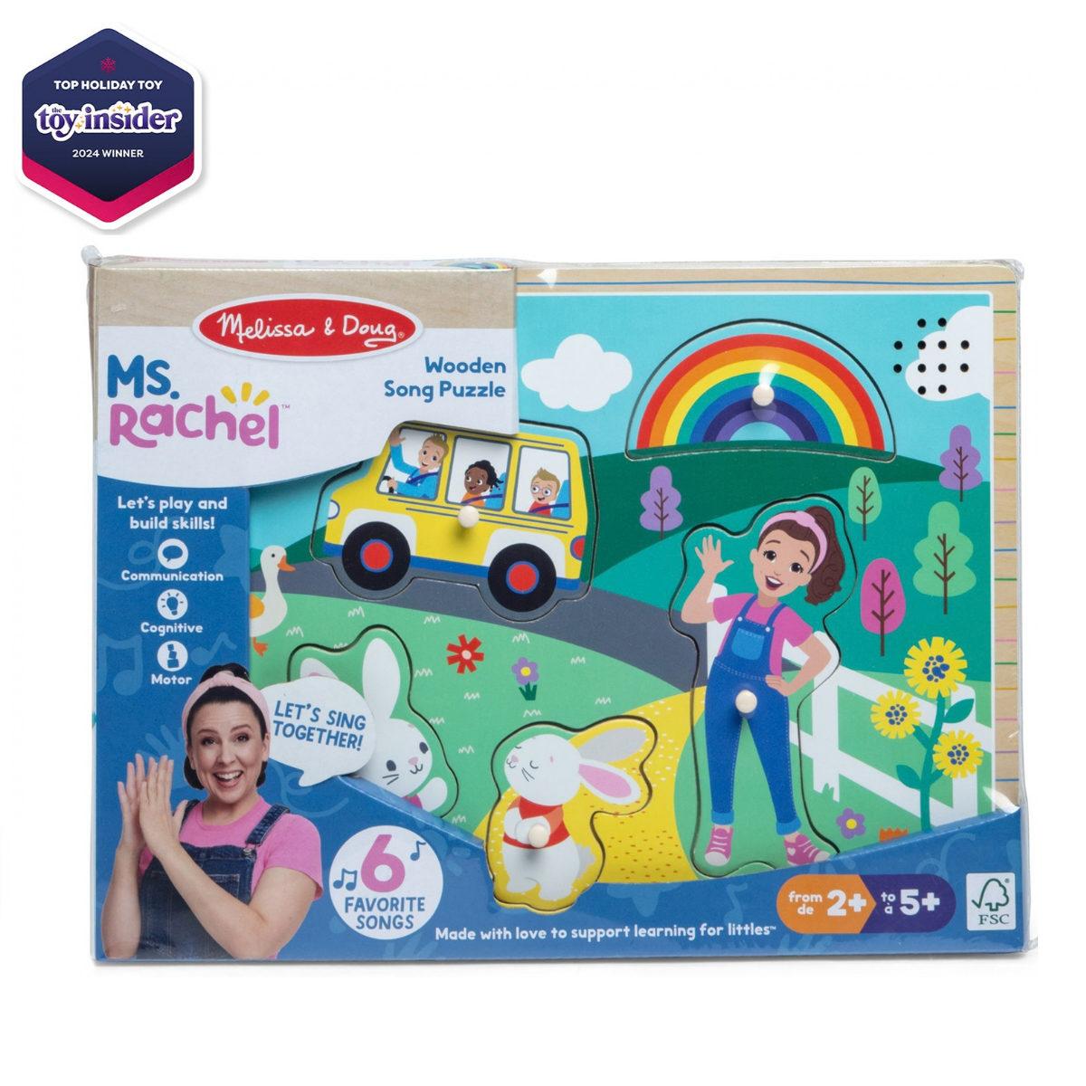 Melissa & Doug Ms. Rachel Wooden Song Puzzle (50355)