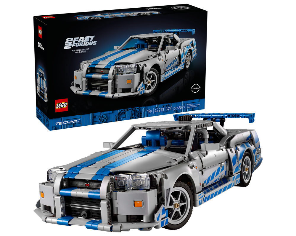 Lego 42210 2 Fast 2 Furious Nissan Skyline GT-R (R34) Car
