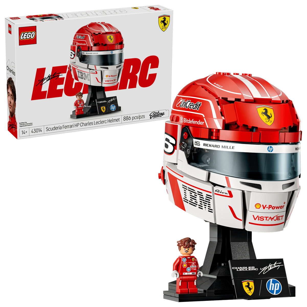 Lego Editions Scuderia Ferrari HP Charles Leclerc Helmet 43014 Pre-Order