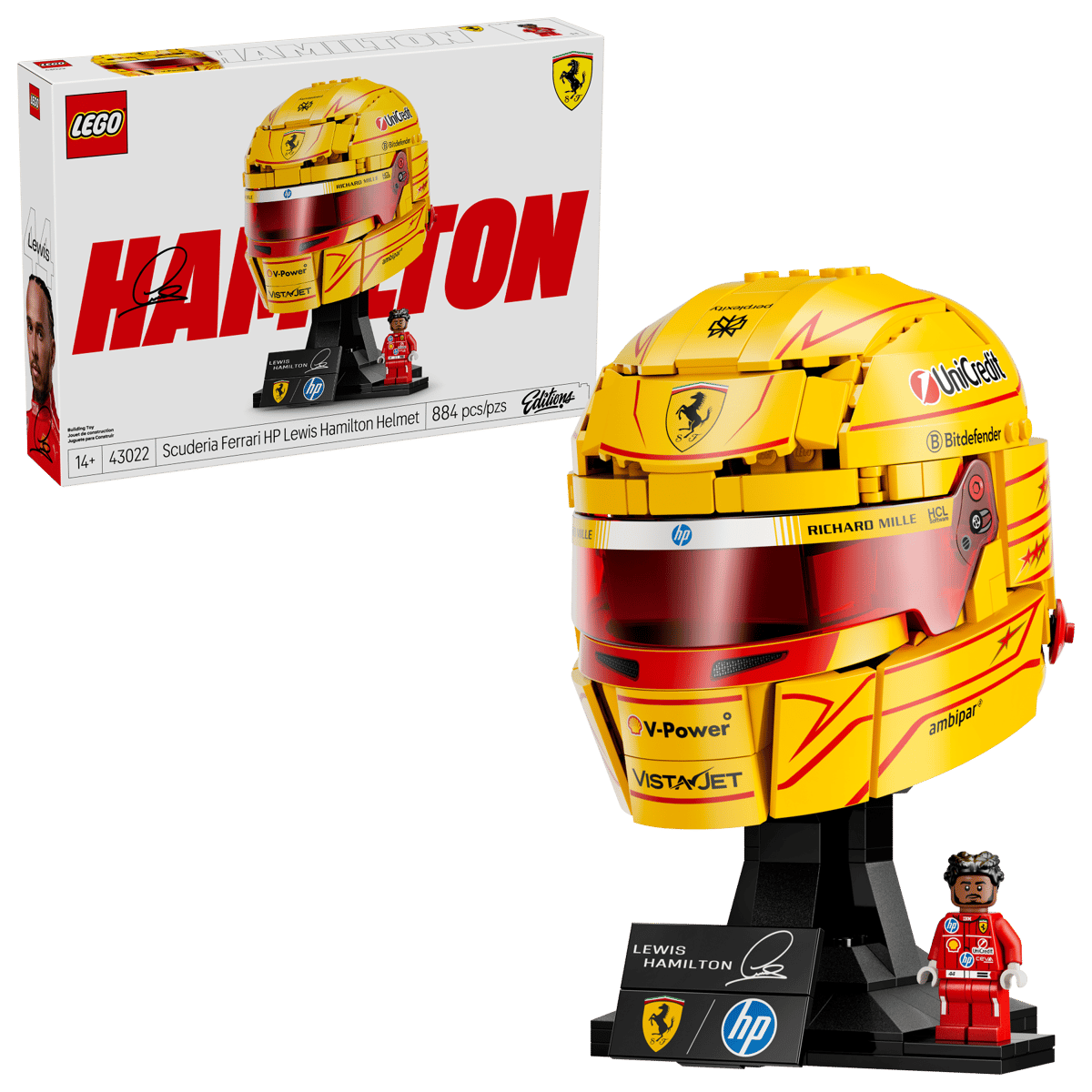 Lego Editions Scuderia Ferrari HP Lewis Hamilton Helmet 43022 Pre-Order