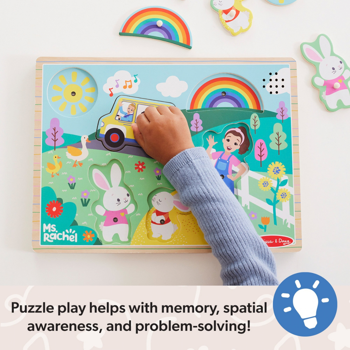 Melissa & Doug Ms. Rachel Wooden Song Puzzle (50355)