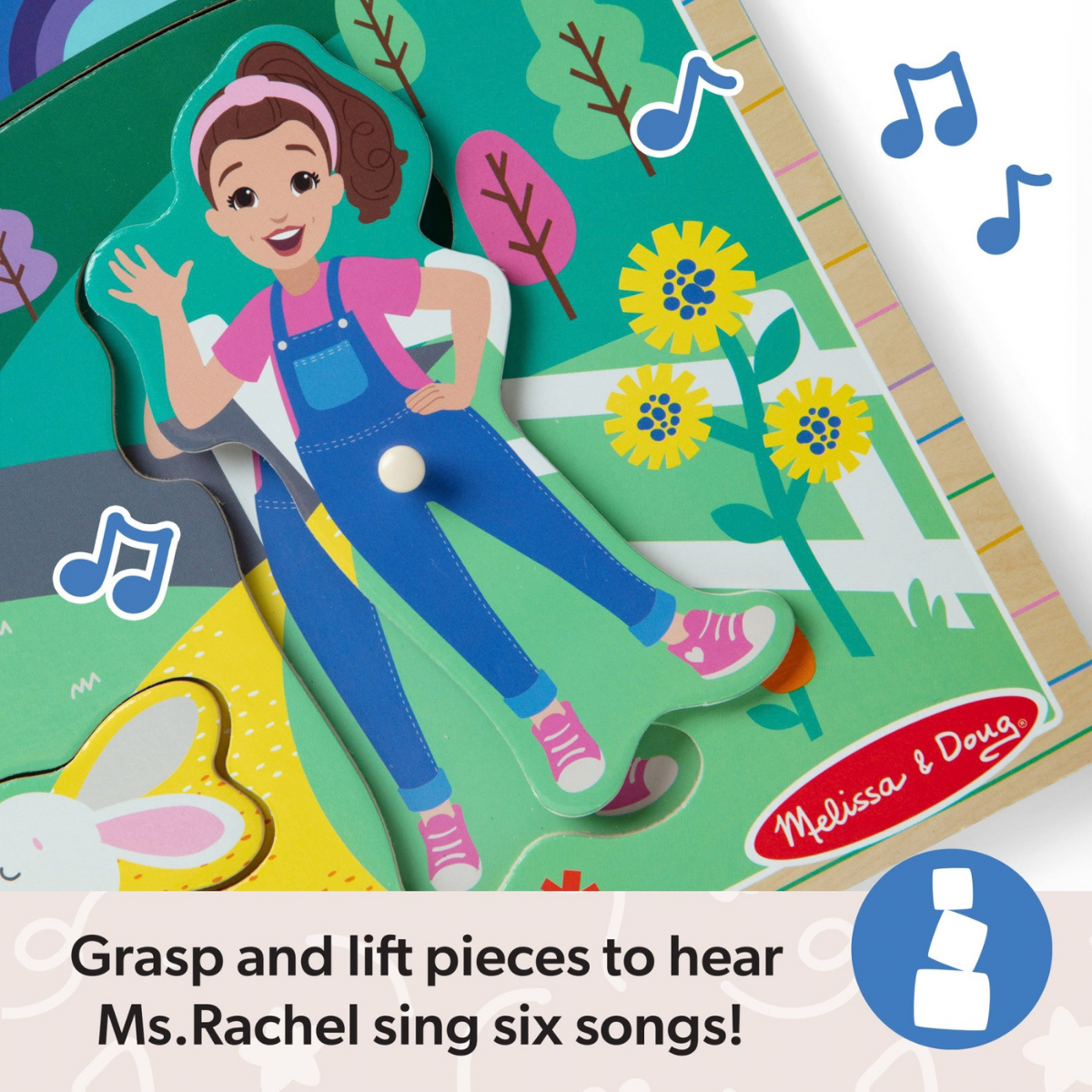 Melissa & Doug Ms. Rachel Wooden Song Puzzle (50355)