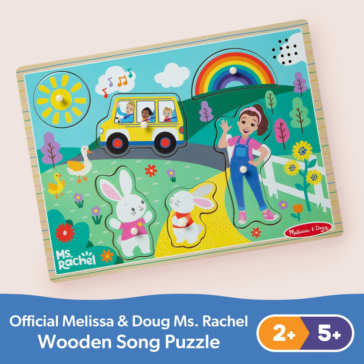 Melissa & Doug Ms. Rachel Wooden Song Puzzle (50355)