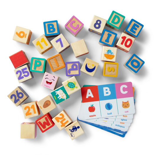 Melissa & Doug Ms. Rachel Wooden Learning Blocks (50357)