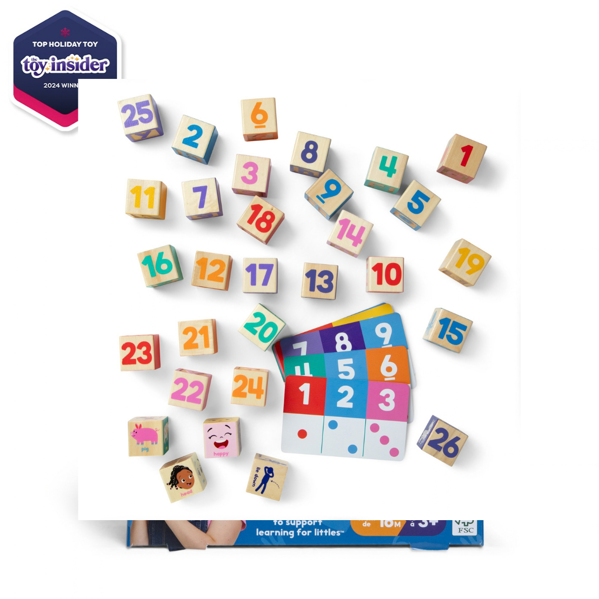 Melissa & Doug Ms. Rachel Wooden Learning Blocks (50357)