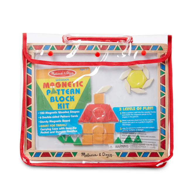 Melissa & Doug Wooden Magnetic Pattern Block Kit (3590)