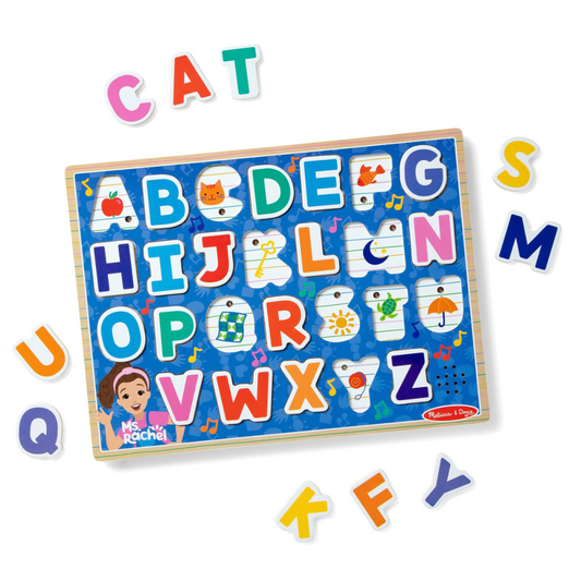 Melissa & Doug Ms. Rachel Alphabet Phonics Sound Puzzle (50379)