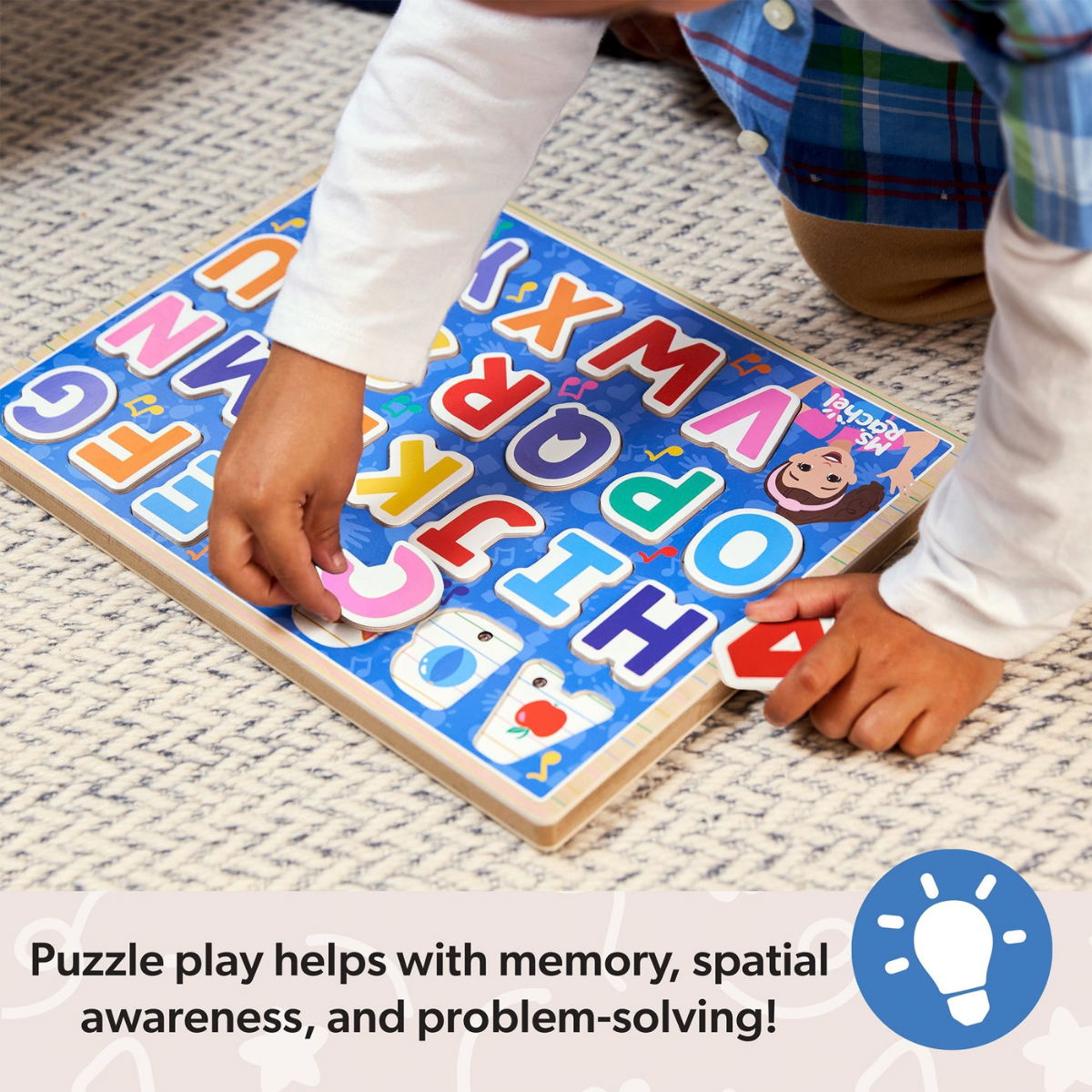 Melissa & Doug Ms. Rachel Alphabet Phonics Sound Puzzle (50379)