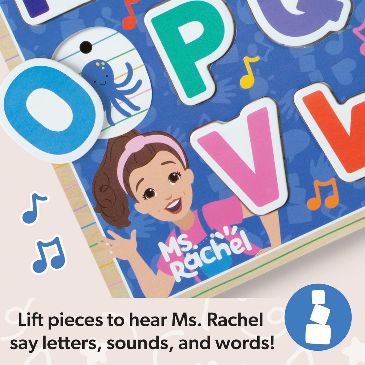 Melissa & Doug Ms. Rachel Alphabet Phonics Sound Puzzle (50379)