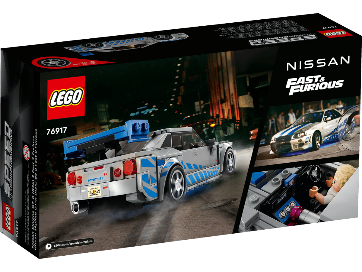 Lego Speed Champions 2 Fast 2 Furious Nissan Skyline GT-R (R34) 76917
