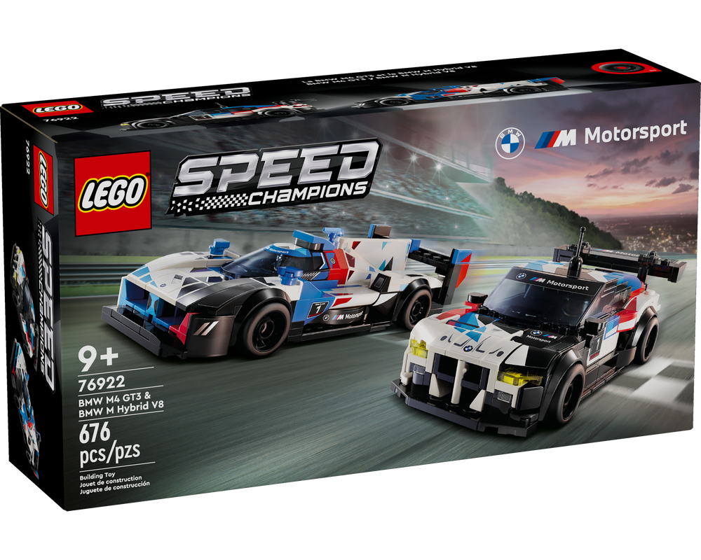 Lego 76922 BMW M4 GT3 & BMW M Hybrid V8 Race Cars