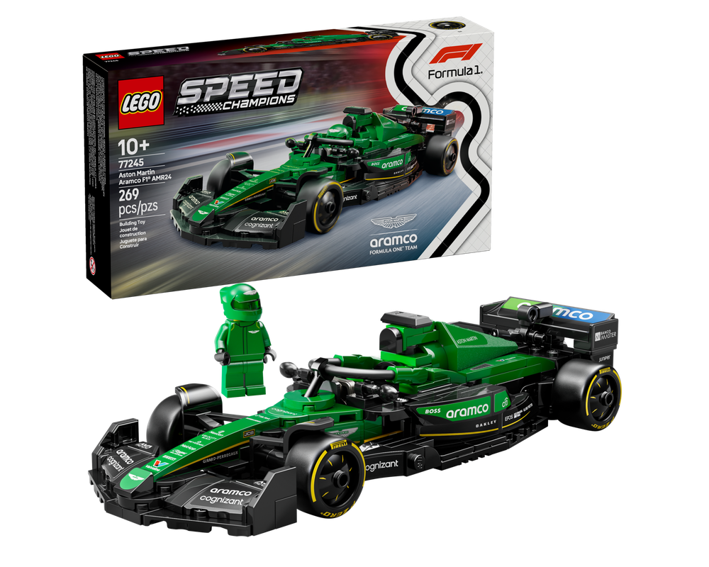 Lego 77245 Aston Martin Aramco F1 AMR24 Race Car