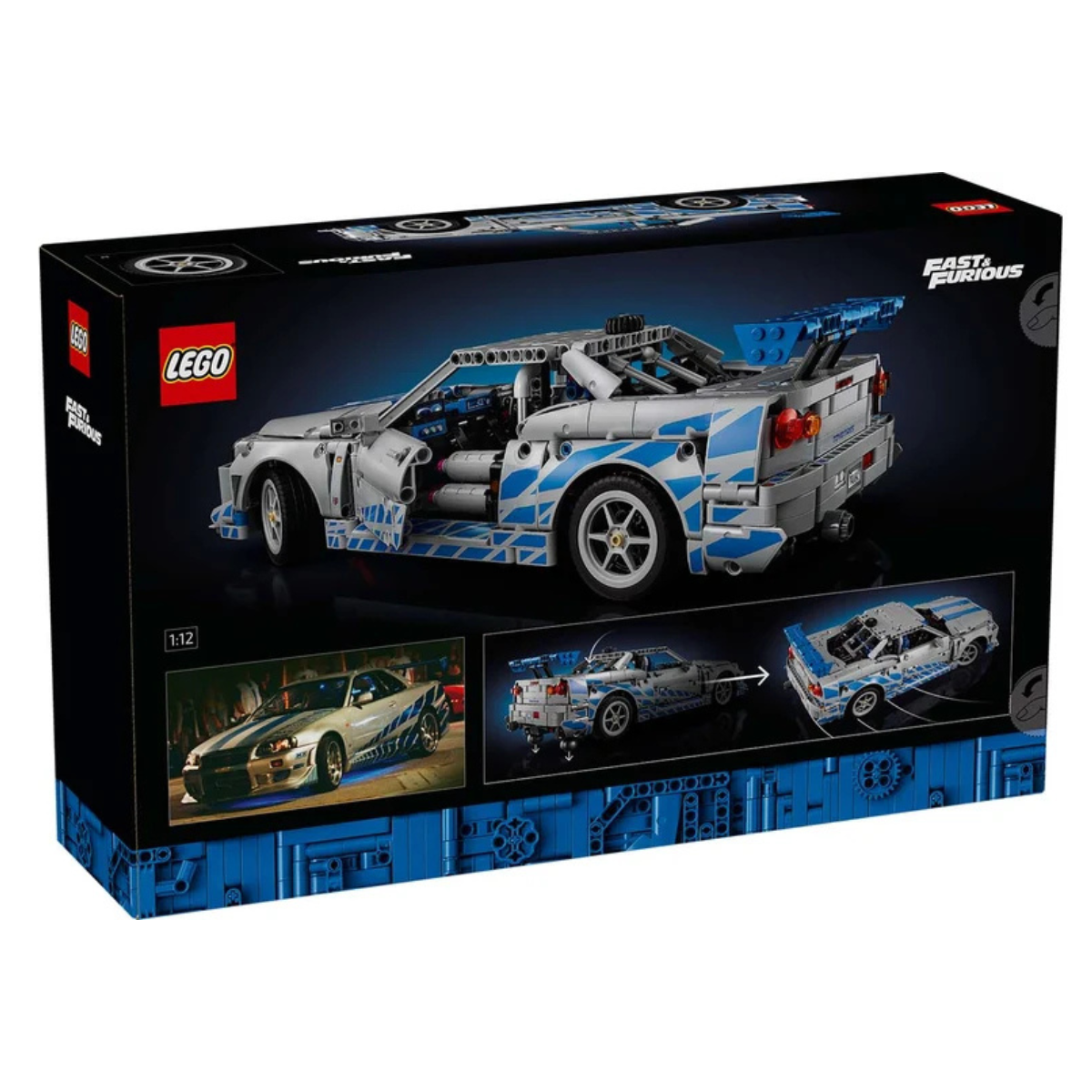 Lego Technic 2 Fast 2 Furious Nissan Skyline GT-R (R34) Car (42210) (Damaged Box)