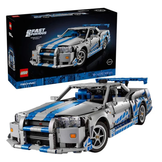 Lego Technic 2 Fast 2 Furious Nissan Skyline GT-R (R34) Car (42210) (Damaged Box)