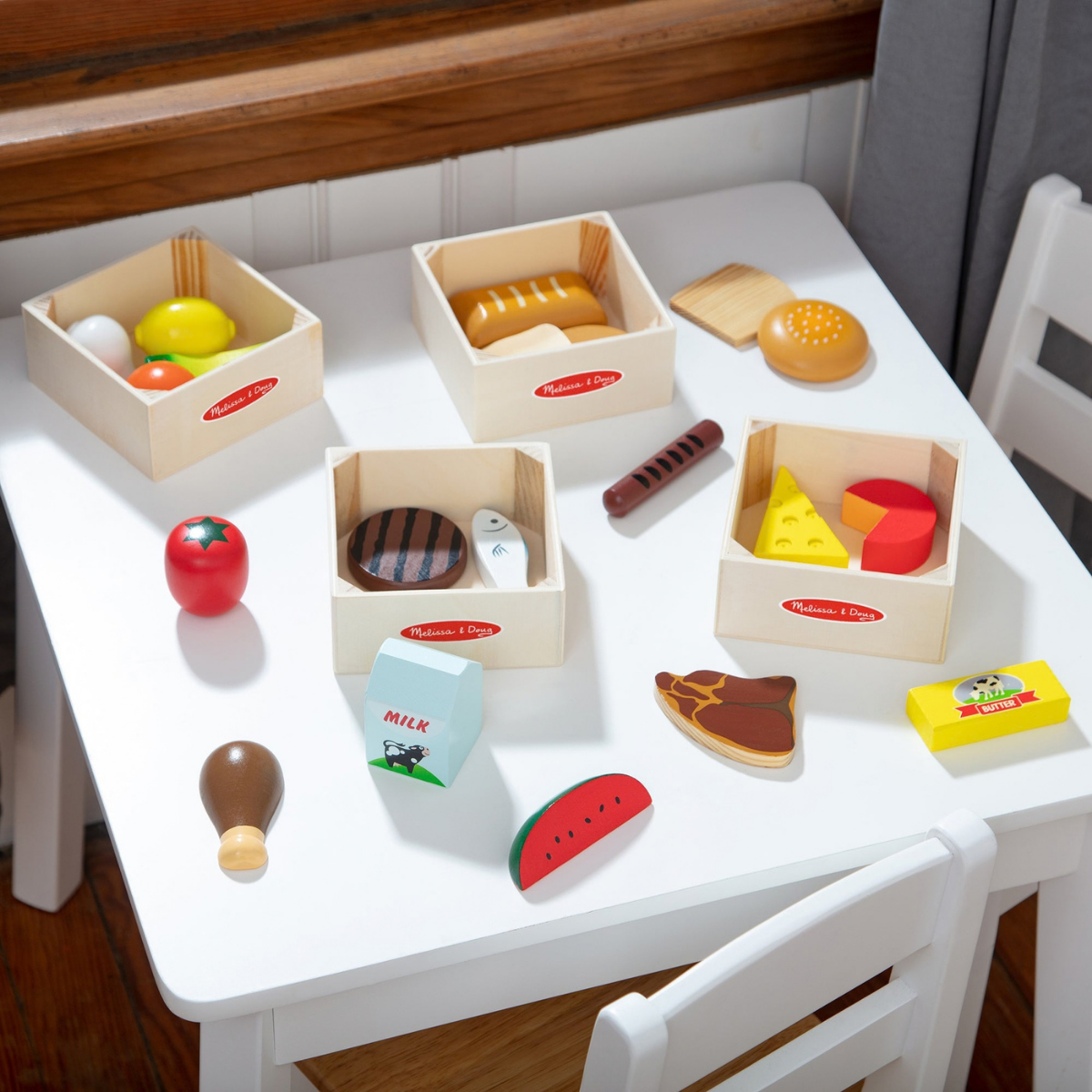 Melissa & Doug Food Groups - Wooden Play Food (6074866)