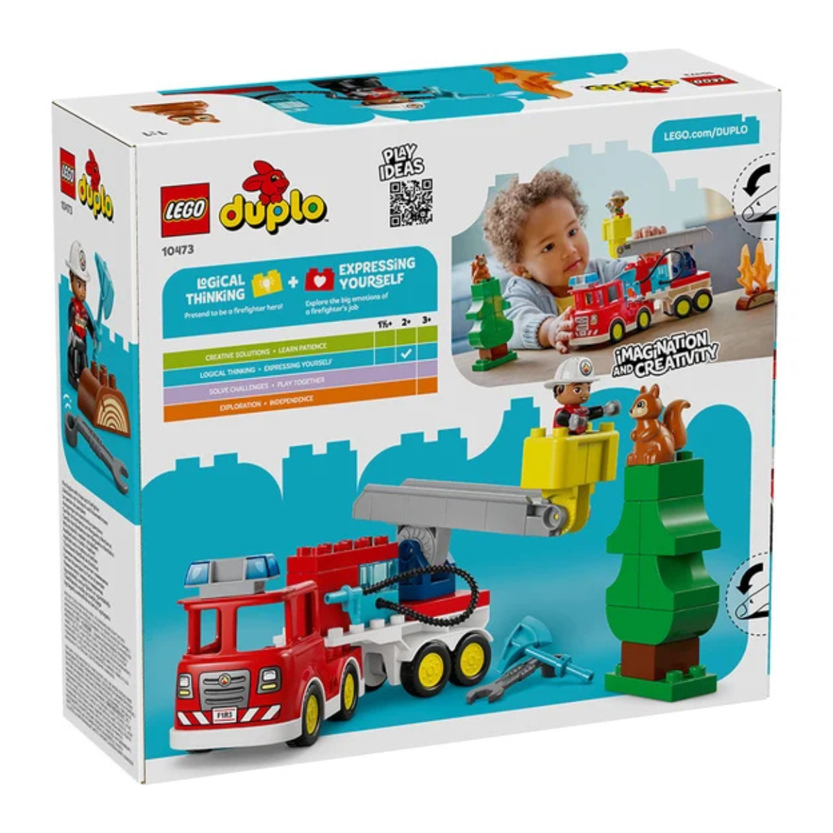 Lego Duplo Town Fire Truck with Hose and Firefighter (10473)