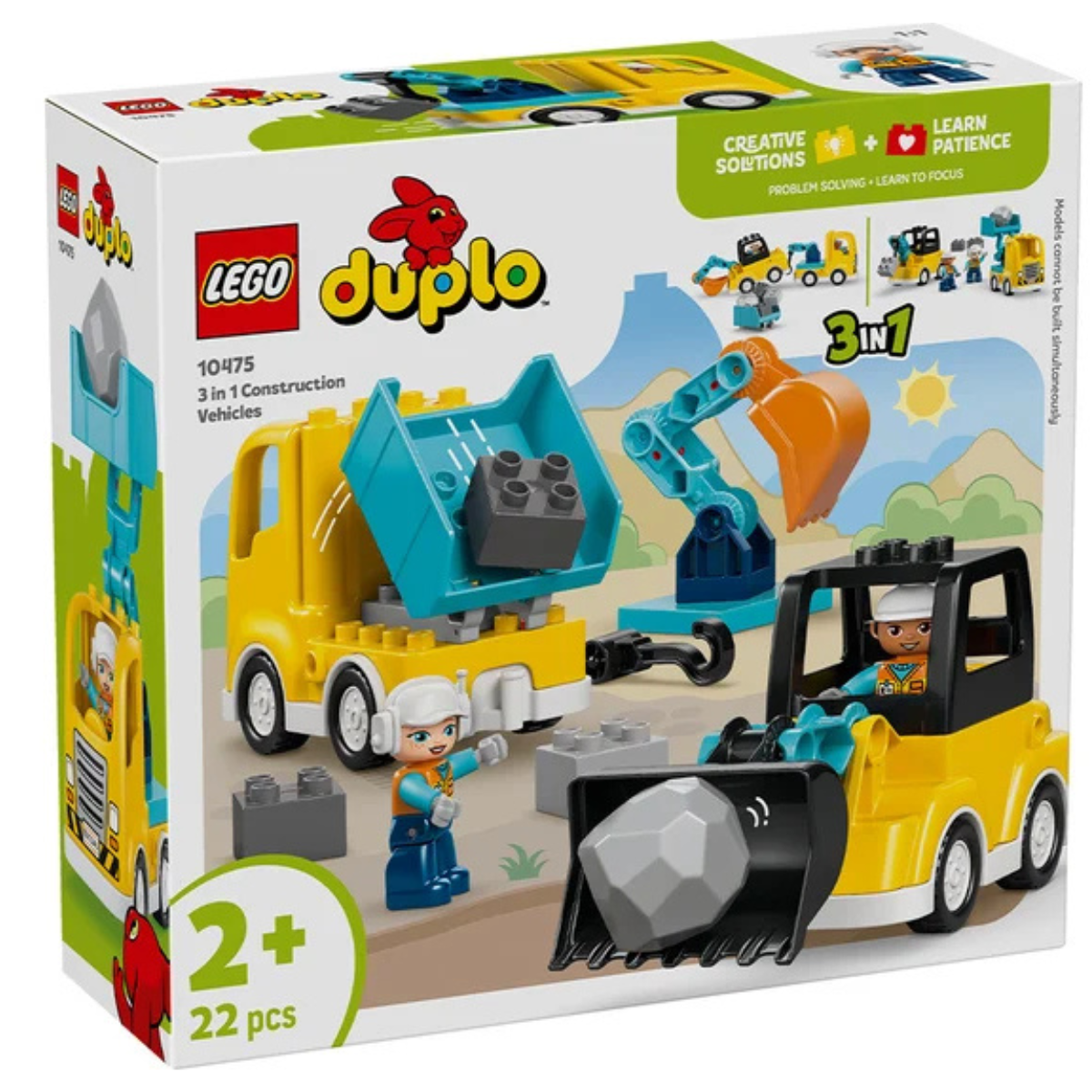 Lego Duplo 3 in 1 Construction Vehicles (10475)