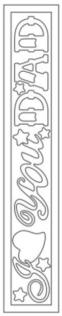 SandArt Individual Bookmarks (Large) (210mm x 37.5mm)